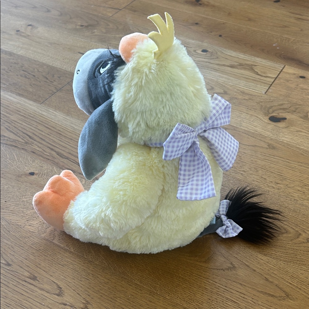 12" Disney Eeyore Plush in Yellow Chick Outfit with Gray Face and Peach Accents - Picture 3 of 10